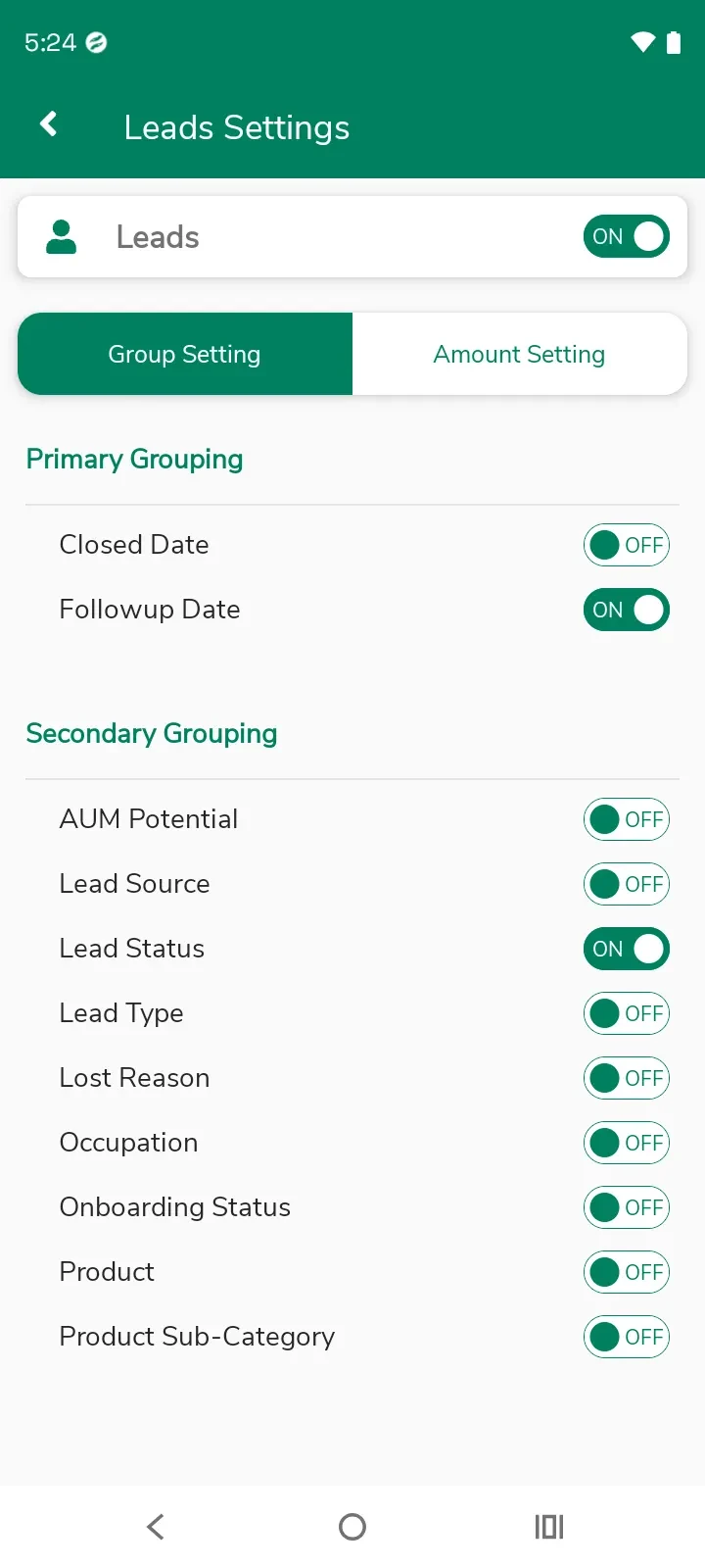 Sanchay Mobile CRM screenshot