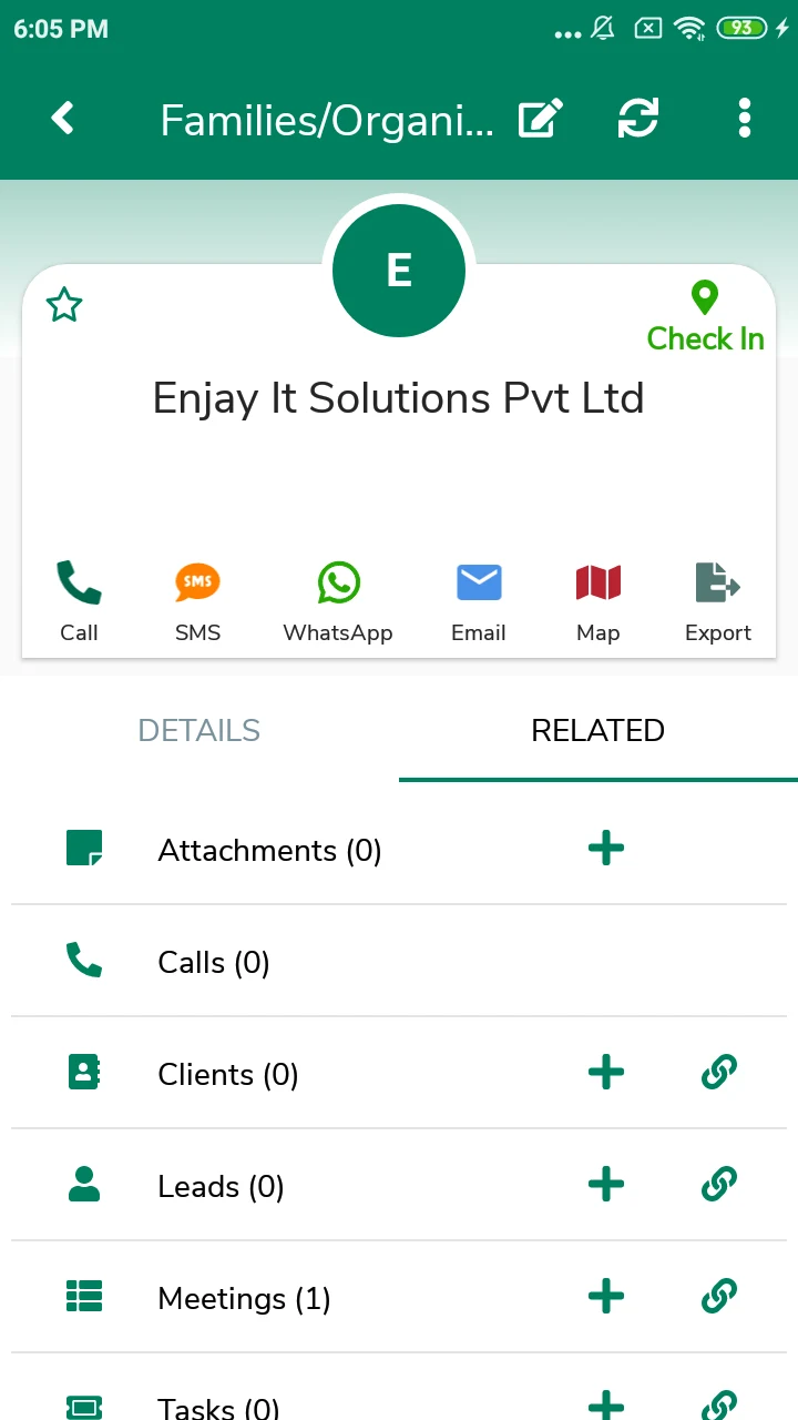 Sanchay Mobile CRM screenshot